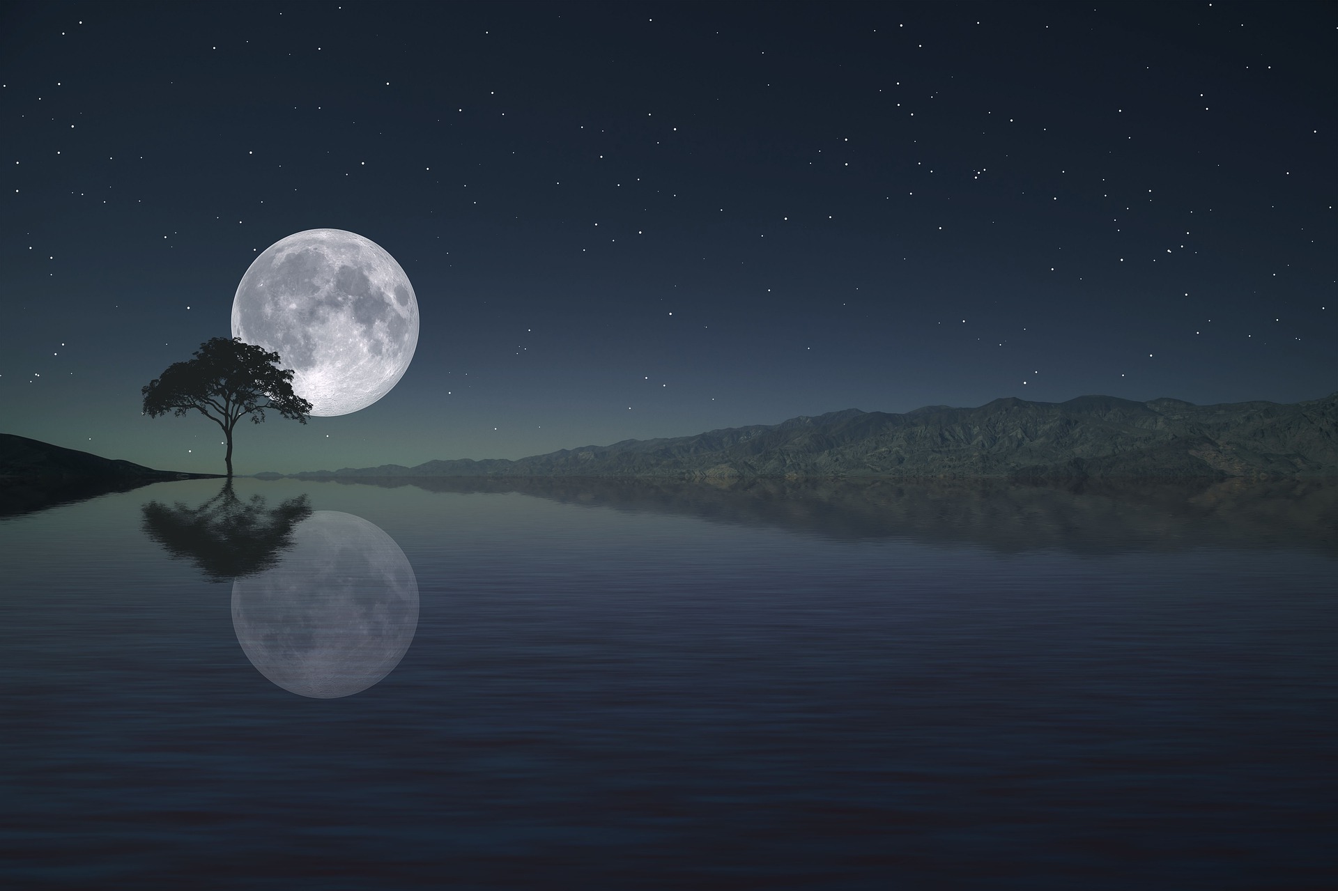 Full moon - Volle maan meditatie - Yoga Natuurlijk Borne Online - Left